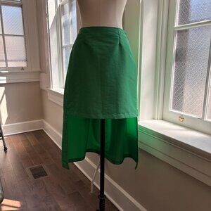 Maeve by Anthropology Green High Low Skirt